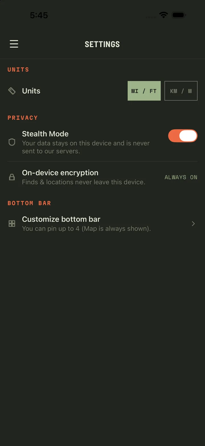 Stealth and privacy screen